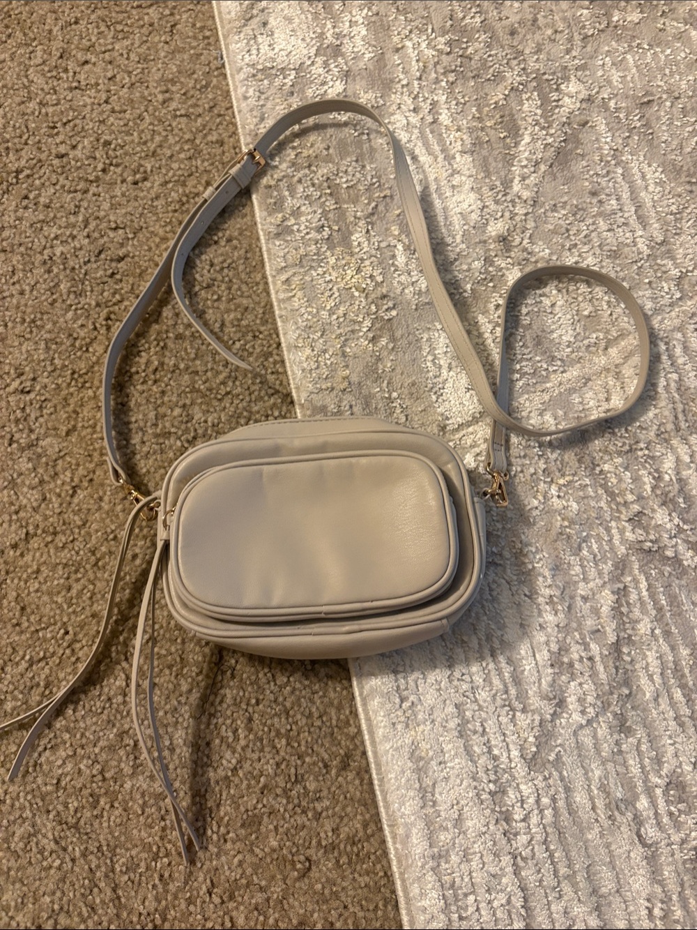 H&M Small Crossbody Bag in Light Beige